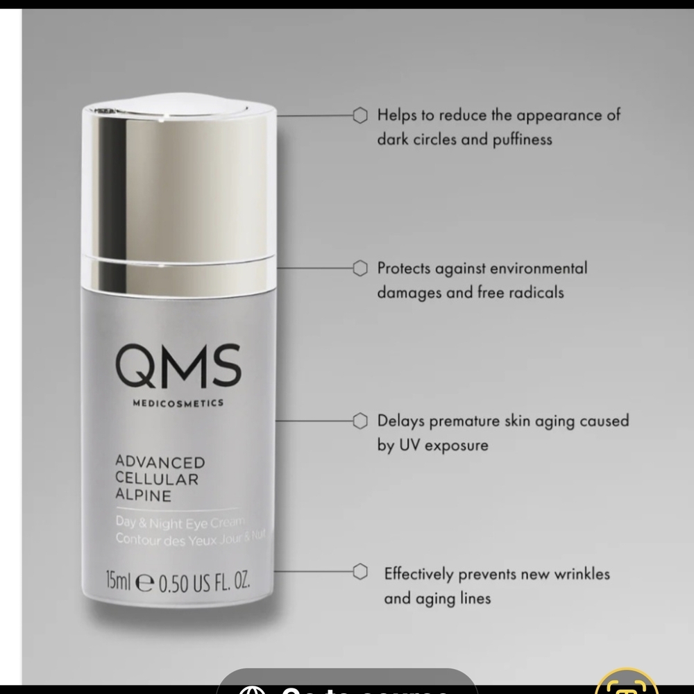QMS Medicosmetics Advanced Cellular Alpine Eye Cream - Silver